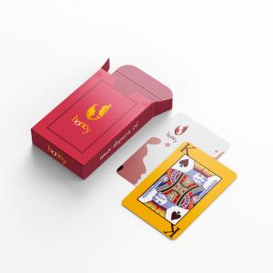 Baralho e Embalagem Personalizado Papel Cartão 250g/m² 5,4x8,5 cm 4x4 Sem Revestimento 4 Cantos Arredondados Embalagem Personalizada / 52 Cartas
