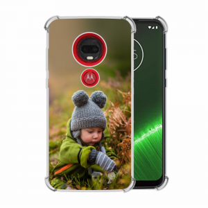 Capinha de Celular Motorola Moto G7 Plus PS Transparente 7,5x15,4 cm 4x0 Sem Revestimento Personalizado 