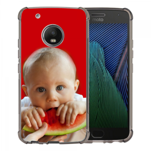 Capinha de Celular Motorola Moto G5 Plus PS Transparente 7,2x14,4 cm 4x0 Sem Revestimento Personalizado 