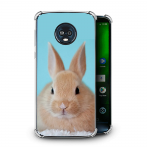 Capinha de Celular Motorola Moto G6 PS Transparente 7,1x15,1 cm 4x0 Sem Revestimento Personalizado 