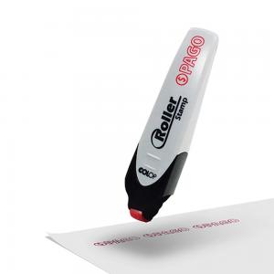 Carimbo Colop Roller Stamp Pago Plástico 8x15 cm 1x0 Sem Revestimento Sem Personalização / Modelo Pago 