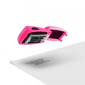 Carimbo Colop Stamp Mouse 20 Plástico 1,4x3,8 cm 1x0 Sem Revestimento Personalizado / Rosa 