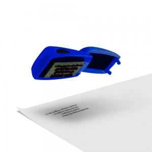 Carimbo Colop Stamp Mouse 20 Plástico 1,4x3,8 cm 1x0 Sem Revestimento Personalizado / Roxo 