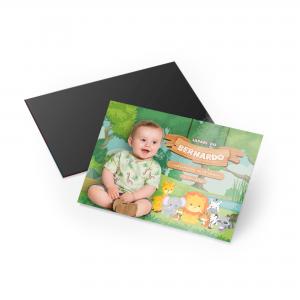 Lembrancinha Papel Cartão 250g/m² / Manta Magnética de 0,3mm 10,5x14,8 cm 4x0 Sem Revestimento Corte Reto 