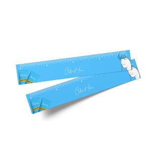 Régua Papel Cartão 250g/m² 4,8x16,1 cm 4x4 Verniz Total Brilho Frente Corte Reto 