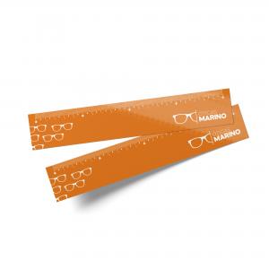 Régua Papel Cartão 250g/m² 4,8x31,1 cm 4x4 Verniz Total Brilho Frente Corte Reto 